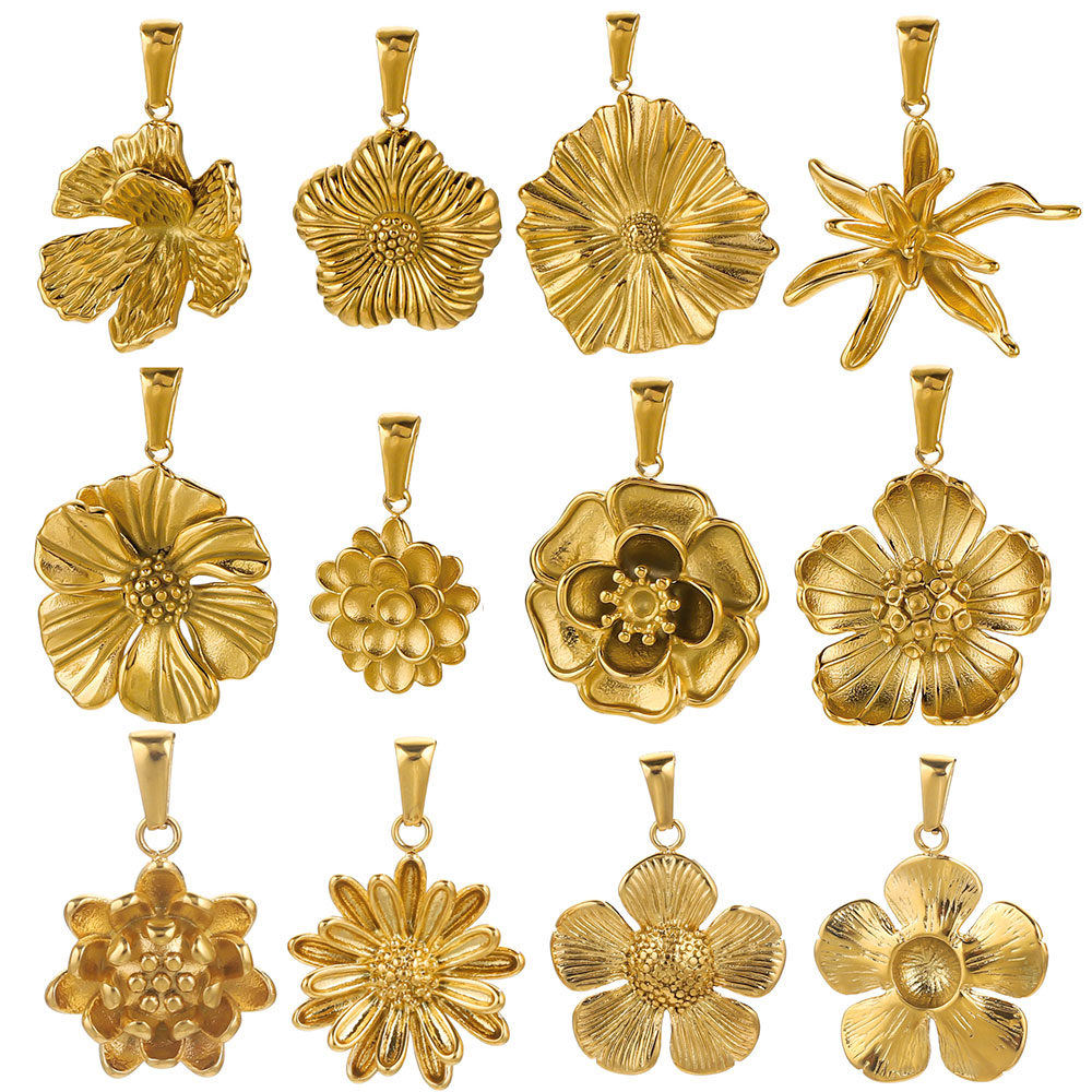 Embellishment Crafts - 2PCS Lot Paslanmaz Çelik Charms Kolye