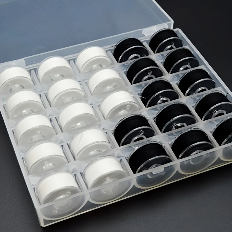 Craft Embellishment Storage - 25/adet/kutu yara dikiş ipliği, siyah ve