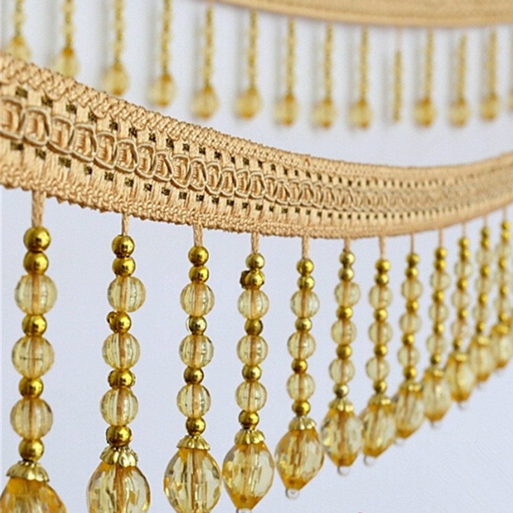 6 yard örgülü asma boncuklu pü - Fringe Ribbon Sewing incelemesi ve fiyatı