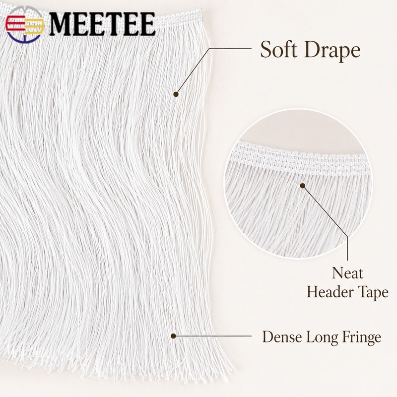 2/5M 50CM Uzun Saçaklı Şerit P - Fringe Ribbon Sewing incelemesi ve fiyatı