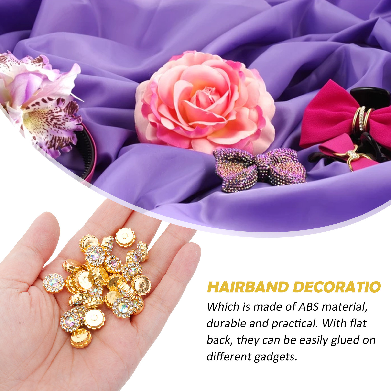 50 adet İnci Çiçek Disk Aksesu - Embellishment Glue Craft incelemesi ve fiyatı
